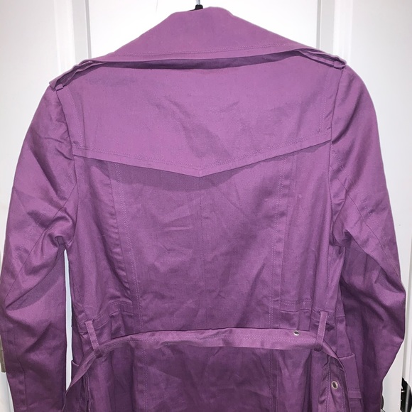 Purple trench coat. - Picture 8 of 8